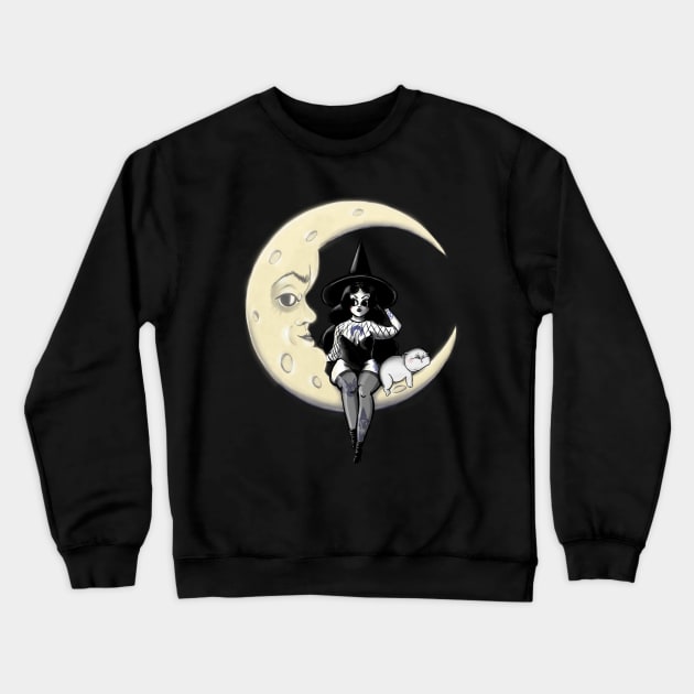 Moon Witch Crewneck Sweatshirt by SaraWired